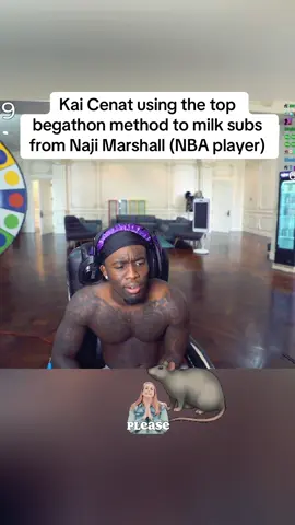 Kai Cenat’s begathon continues after he started milking an nba player (naji marshall) for subs on stream #kaicenat #twitch #begathon #mafiathon3  #streamer 