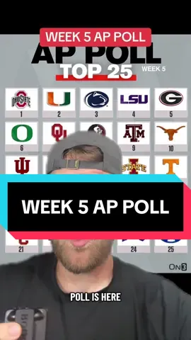 AP Poll thoughts? #cfbchuck #cfb #CollegeFootball #appoll #top25 