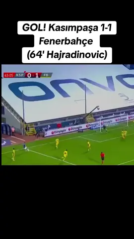 Kasımpaşa, Fenerbahçe karşısında H. Hajradinovic ile beraberliği yakalıyor.! #fenerbahce #kasimpasaspor #sondakikahaberleri 