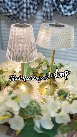 Mini desk portable rechargeable lamp