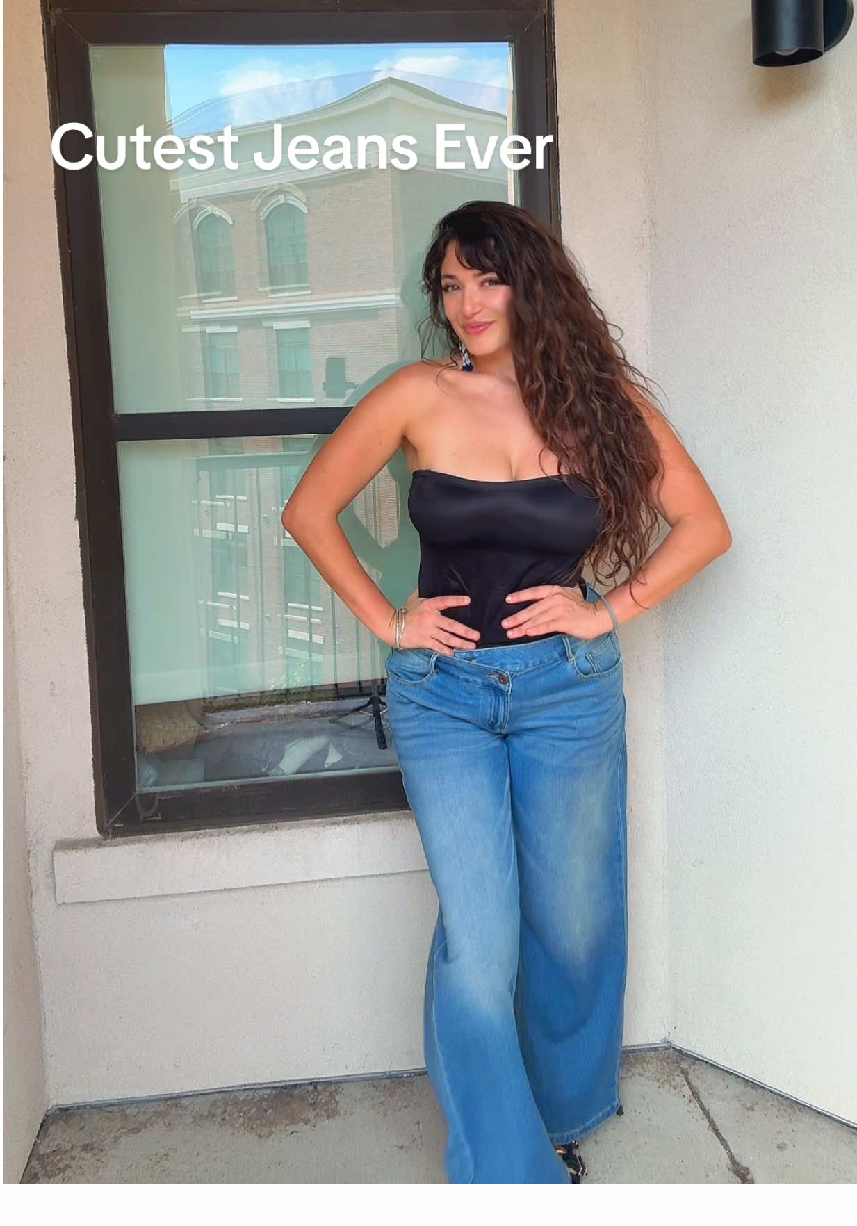 You’re cute jeans. Stretchy, stylish and comfy 💗 @Halara @Halara_official @Halara shop #halara #halarajeans #tiktokshop #halarahaul #tiktokmademebuyit 