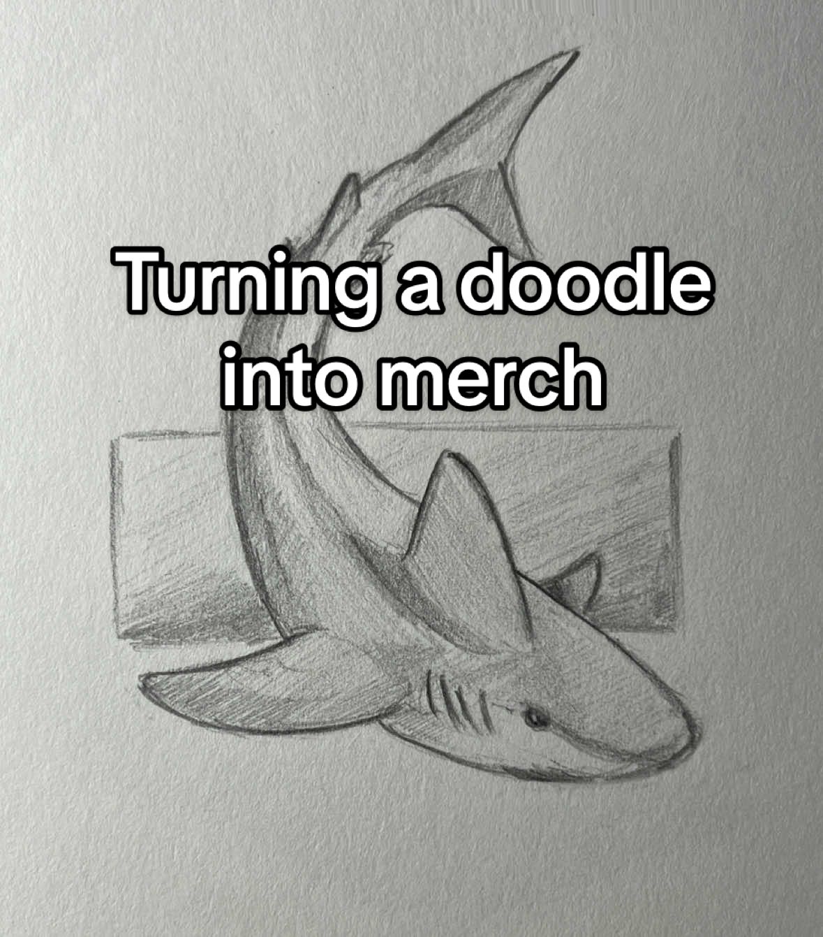 Turning a small doodle into a merch design with Printful! #ad #artistsoftiktok #printful #printondemand #drawing