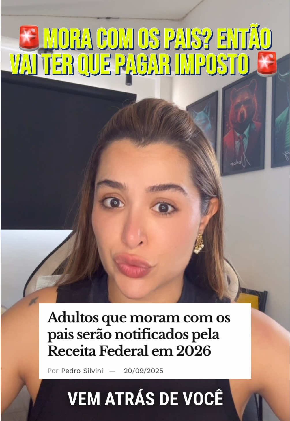A receita federal tá indo atrás até de quem mora com os seus pais! #noticias #direita #educaçãofinanceira #aprendanotiktok 
