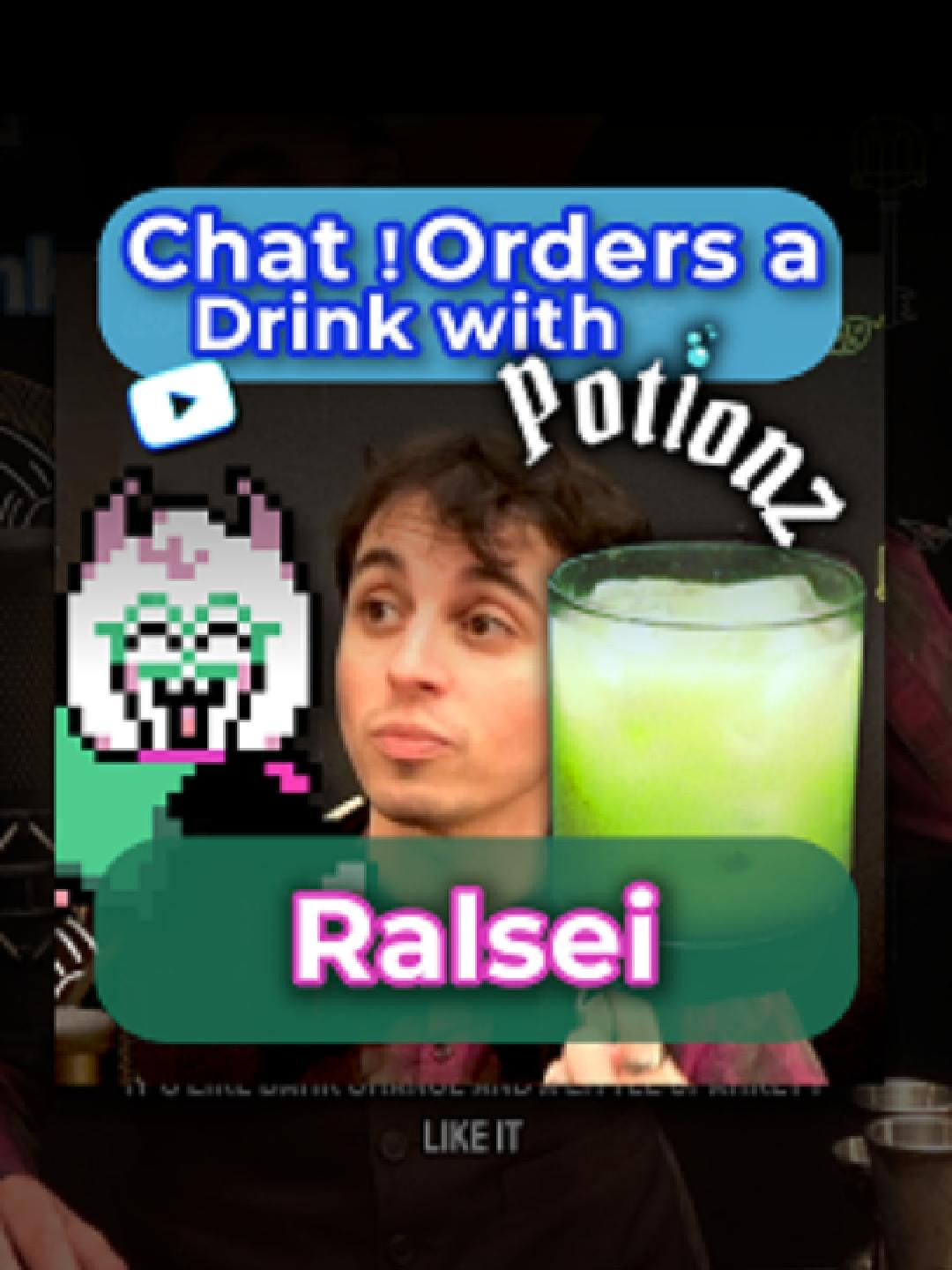 Sparkling with green Potionz magic, chat made a drink for Prince Ralsei! Power of Fluffy Boys (Inspired by Ralsei from Deltarune) ✨ ▷ 1.5 oz (45 ml) Stamina Green Apple Potionz @potionz.com  ▷ 1 oz (30 ml) White Crème De Cacao (Mr. Stacks) ▷ 0.5 oz (15 ml) Green Chartreuse ▷ 1.5 oz (45 ml) Elderflower Liqueur (St. Elder) ▷ 1 oz (30 ml) Oat Milk (Planet Oat) Garnish: Marshmallow Root Smoke Method: Shake all except Elder/Oat, Strain through the smoke over ice, top with Elder/Oat mix Ordered by Fox Work Studio on Youtube! ============================= #cocktails #twitchstreamer #deltarune #potionz #ralsei