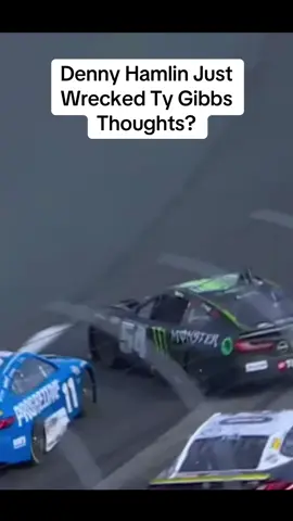 What do we think about this incident between teammates?#racing #nascar #dennyhamlin #tygibbs 
