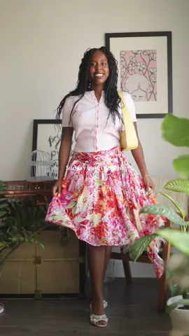 Sunday in my pink + vintage florals 🌸 new fave top from @D Y N A M I T E on repeat already. #sundayootd#thriftedstyle#vintagelook#outfitinspo#modestoutfit