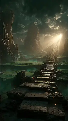​The Stairs to Another World... #landscape #aiart #dream #mindblown #sky 