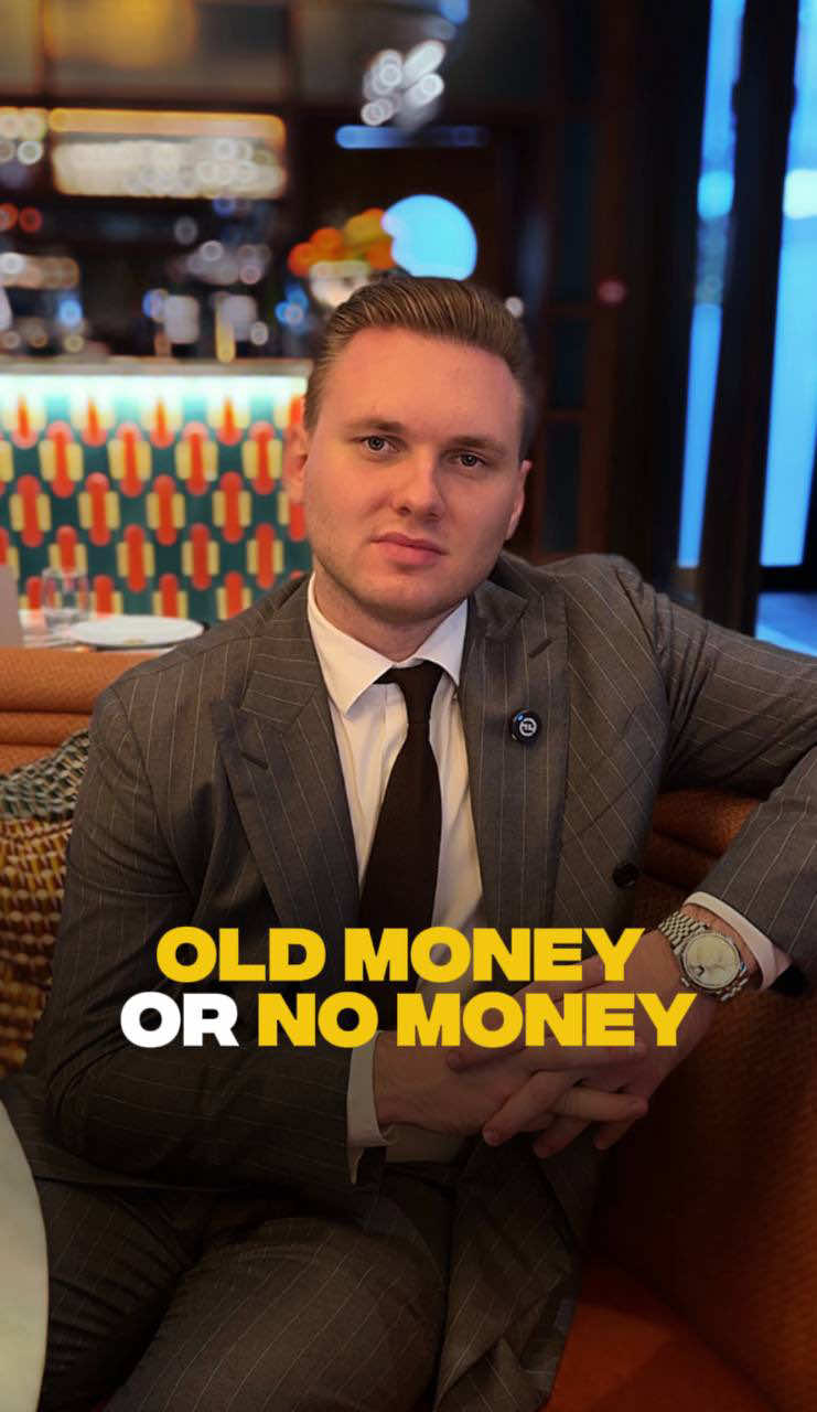 Old money or No money 💸 If you want to increase your new money, just contact me. I’ll help you to do this in Dubai 🙌