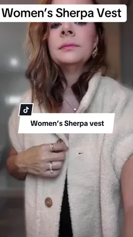 @Ebifin POV: it’s chilly outside and you throw this sherpa vest over everything 🤍 Warm, oversized, and effortlessly cute for coffee runs or fall strolls. #SherpaVest #FallStyle #CozyVibes #WardrobeStaple #TikTokMadeMeBuyIt