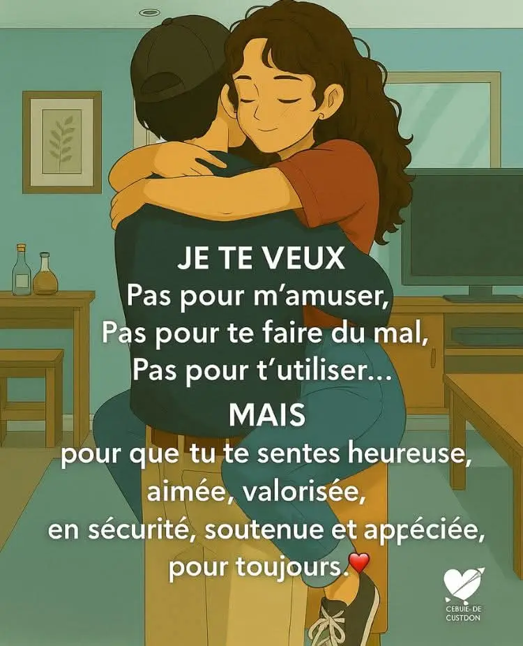 Je ne te veux pas pour un moment — je te veux pour le bonheur, la confiance et la vie à deux. Pour toujours. ♾️❤️#JeTeVeux #AmourSincère #Respect #CoupleGoals #barakahlove 