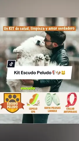 Llévale a tu enfreido el KIT Escudo Peludo: CEPILLO SPA A VAPOR + QUITA PELUSAS + COLLAR ANTIPULGAS.  Un kit de salud, limpieza y amor verdadero. Pídelo al:  9️⃣7️⃣6️⃣8️⃣5️⃣0️⃣6️⃣2️⃣1️⃣ #mascotas #petlovers #catlovers #mascotastiktok #perros