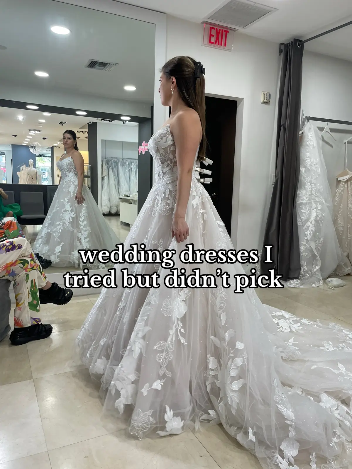 I told myself I would try ALL STYLES  … #weddingdress #weddingdressshopping #2026bride #wedding 