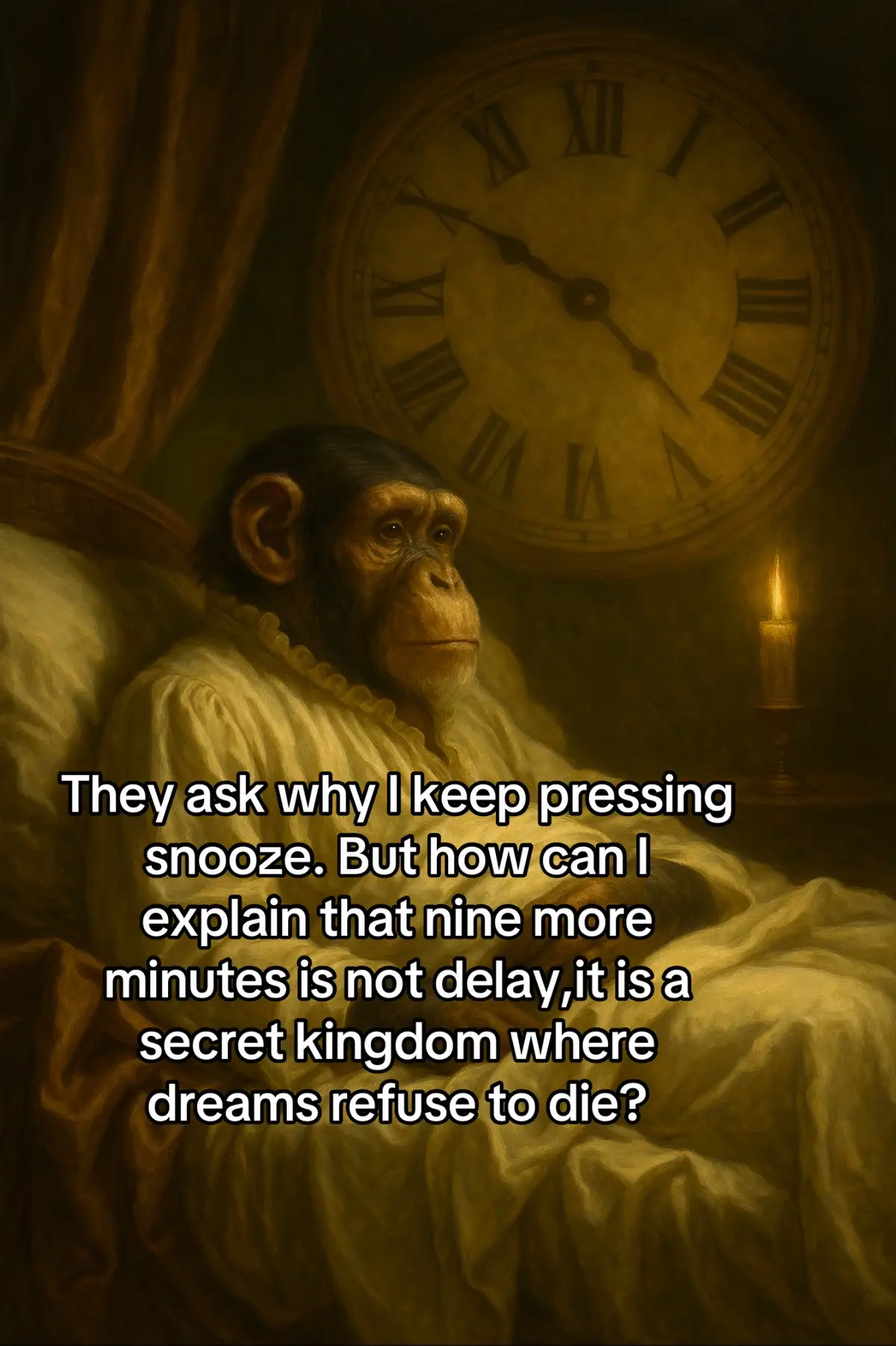 Postponing reality, one touch at a time. #monkeytrend #philosophy #fyp 