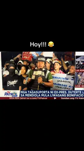 Napasigaw na ung reporter HAHAHA #RALLY #protest #rally2025 