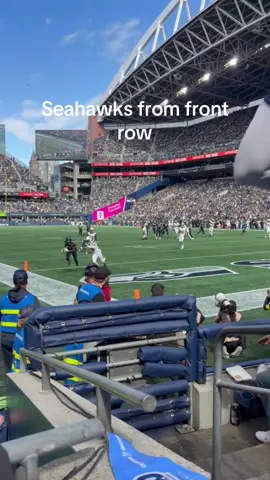 Seattle Seahawks touchdown from the front row. Toddler Axel is at his first game. #seattle #seahawks #nfl #football #grammie.