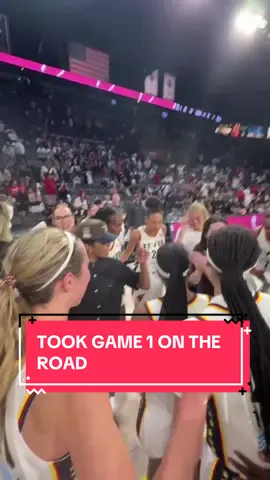 step on the court with the squad after our 16-point dub over the Aces 🎉 #NowYouKnow #WNBA #fever #indiana #playoffs