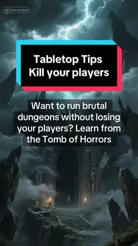 How to run lethal dungeons safely with Tomb of Horrors ☠️” #dndtips #dungeonsanddragons #ttrpg #dnddm #dndsafety