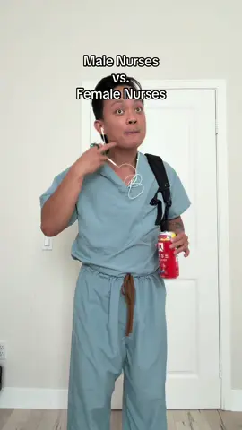 Them male nurses are just basically blue collar husband they couldn’t give a damn they just exist in the space. They survive from smoking and nonchalant-ness.  Pink scrubs from @Garde-Malade use my code NURSEJOHNGM. Energy drinks from @RYSE FUEL #nursejohnn #nurse #nurses #healthcare #nursing 