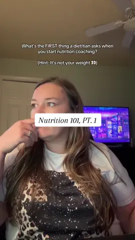 Most people think the first thing I’ll do as a dietitian is ask you to step on the scale. ❌Nope. Instead, I want to know things like: 🥑 What foods do you actually enjoy? 🛒 How do you shop for groceries? 💭 What do you believe about food and nutrition? ⏰ What does your daily eating pattern look like as a busy working mom? Because here’s the truth: nutrition coaching isn’t about forcing you into someone else’s “perfect plan.” It’s about building something sustainable around the life you’re already living. So yes, you can have busy weeknights, picky toddlers, summer BBQs, and even a sweet tooth—and still make progress with your health goals. This is the stuff most people skip when they jump straight to calories and macros. Don’t miss the foundations. 👉 Follow this series for all the nutrition basics you actually need to know 👏 #nutritiontips #nutritionfacts #wellnesstips #wellnesstok #dietitianapproved 