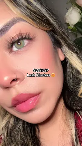So in love with these lashes 😍 @SWSKSP #diylashes #swsksp #lashclusters #lashtech #clusters 