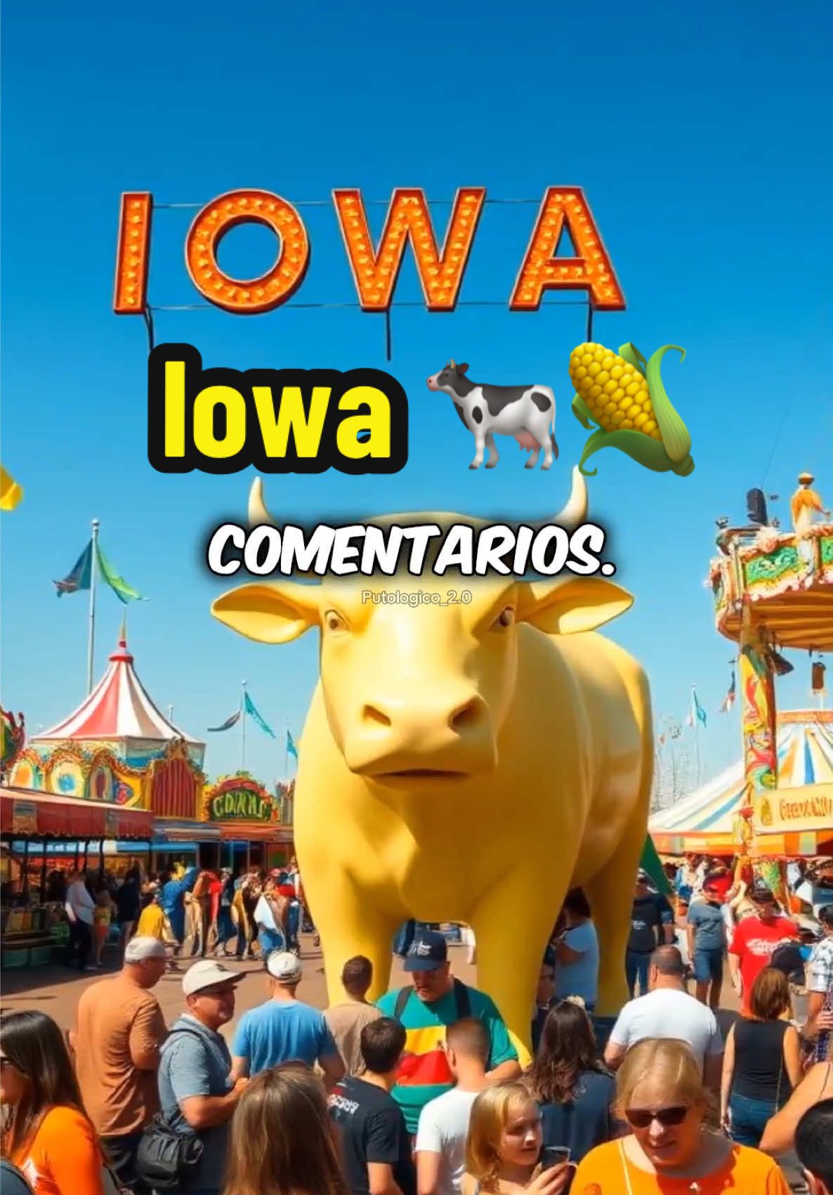 Iowa! 🌽🐄 Un viaje al corazón del Medio Oeste, donde el maíz y la diversión se encuentran. ¡No te pierdas la vaca de mantequilla! #Iowa #Agricultura #CulturaUSA #turismo #Viajes