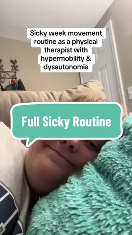 My full week sicky routine ⬇️ Days 1-3: Rest as much as possible, manual lymph drainage (helping circulate fluid to high lymph node areas such as the armpit + deep breathing. This is good especially when movement is low or for those with lipidema or lymphedema), drink and eat what I can tolerate, stay on prescribed meds, ankle pumps in bed.  Day 3-4: Get a few minutes of sunshine and some larger supported movements. Focus on pumping fluid, not muscle fatigue. Adding more food and water as I can tolerate. Added 1 fruit or fruit juice daily for hydration and vitamins (I had kiwi this week) Days 5-7ish: Gradually add in more electrolytes as I can tolerate and progress to body weight exercise. Don’t want to increase too quickly. Body still recovering! Full exercise likely won’t be back until a few weeks out. Continuing to slowly add more as I tolerate. Nutrition, hydration, and recovery is essential to be back before high intensity exercise Other things:  My heart rate variability had a significant dip during active infection. 2-3 good nights of sleep with this rising tells me I’m recovering and ok to add more. When it’s as low as it was, rest was the goal. Not everyone tracks this, but it helps me a lot.  Electrolytes were hard to drink with a sore throat. I sipped on water when I could and added ramen noodles which is high in sodium and has warm chicken broth to soothe my throat.  Everyone’s routine will look different depending on what illness you have. This was covid, and my dysautonomia flared more than other illnesses (as seen by my watch data) On the mend now, just losing my voice and with congestion. Would you add anything to your routine?