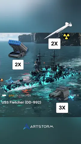 MW | USS Fletcher (DD-992) ##modernwarships #mwcreator #modernwarshipsgameplay #modernwarshipofficial #modernwarshipindonesia 