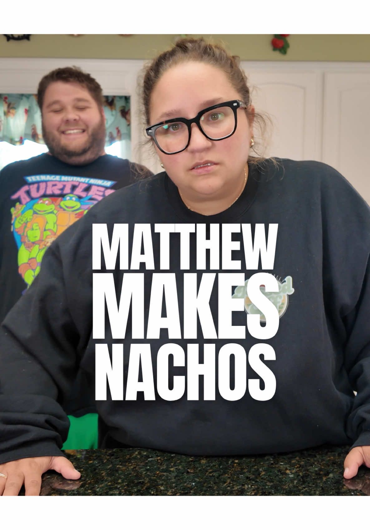 Not better yet. Maybe I can yell at you another day. Be nice to Matthew. He did this for us. #matthewmakesnachos #easynachos #betterbenice #benicetomyhusband #boneappleteeth 