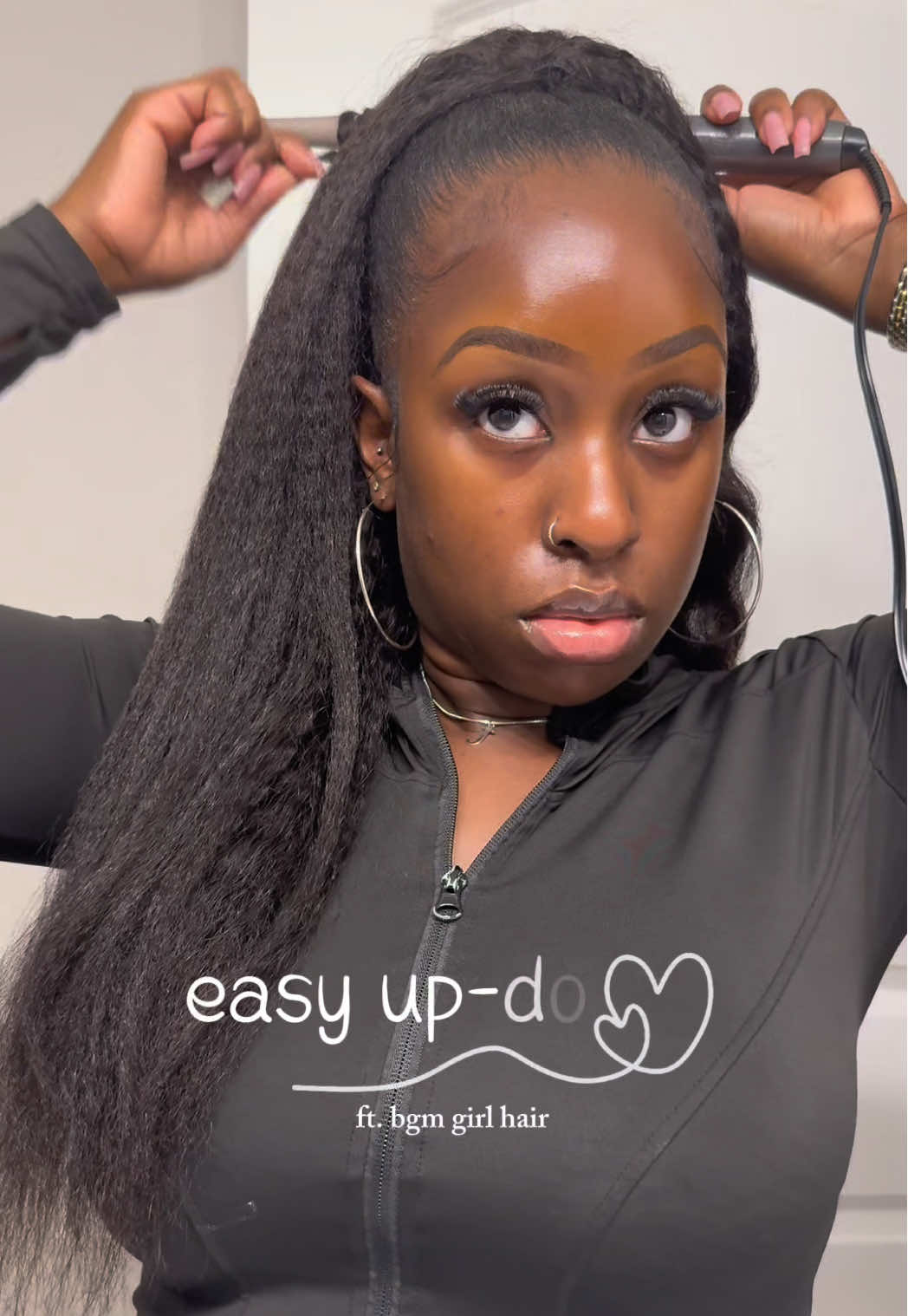 just something cute and quick…🤍 @bgmgirlhairofficial #TikTokShopRestock #FallFreshness #halfwigtok #ponytailtutorial #jameeeelia 