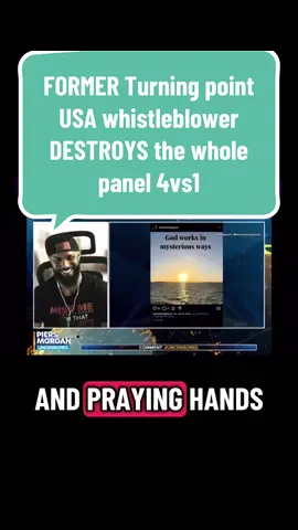 FORMER Turning point USA whistleblower DESTROYS the whole panel 4vs1 and shows the hypocrisy of the right 