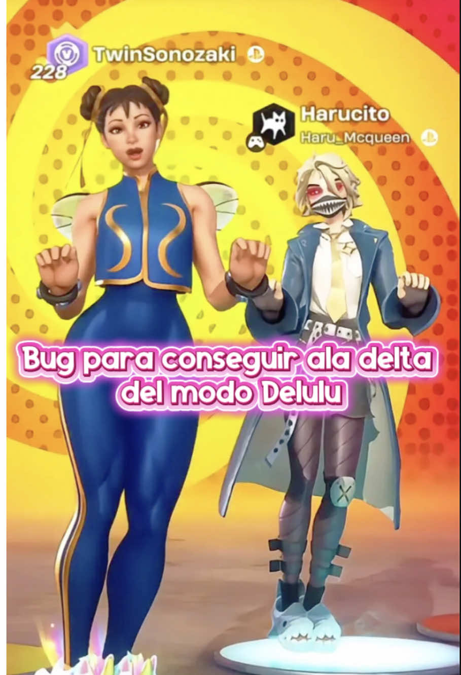 Bug para conseguir el ala delta del modo Delulu sin tener que ganar una partida 🙀✨ #fortnite #bug #delulu #fortnitedelulu #fypシ゚  @Haru_Mcqueen ✨