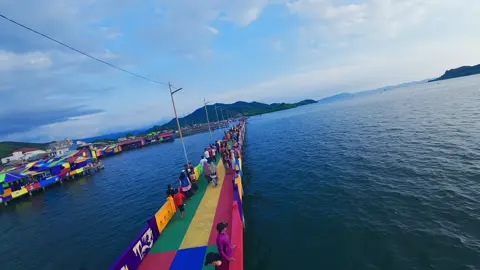jembatan kuning sibolga yang lagi vibes, dirawat terus biar bisa jadi ikon kota sibolga #jembatankuningsibolga #sibolga #jembatankuning 
