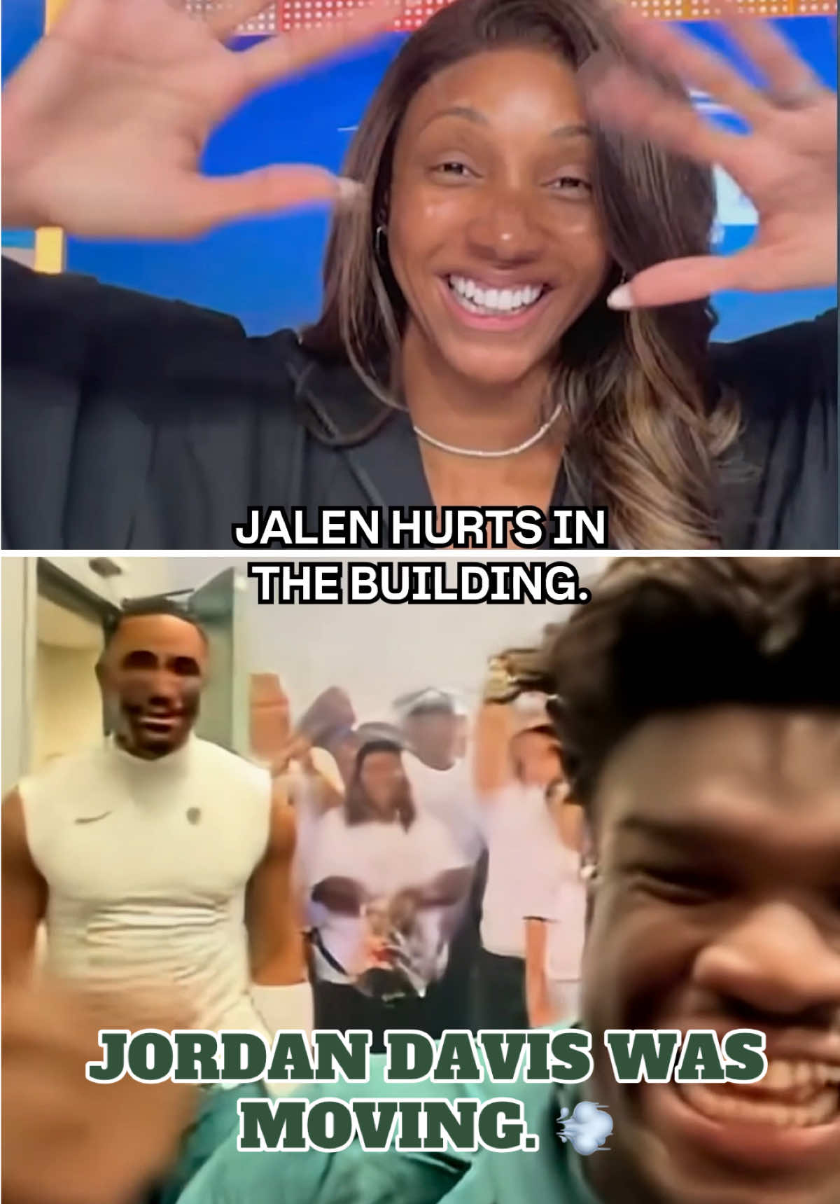 Jalen Hurts knew Jordan Davis would step up in the big moment. 