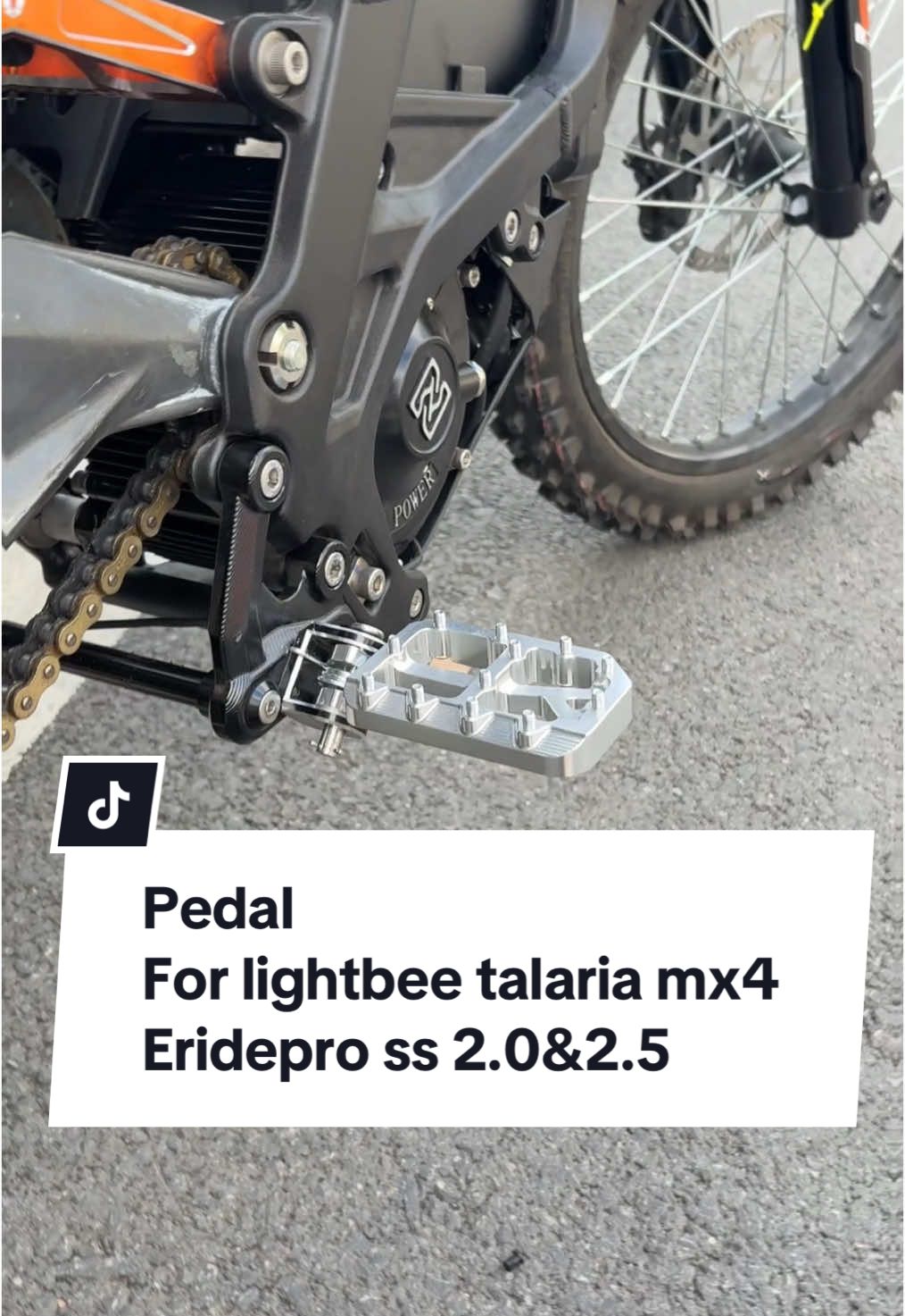 Nails pedal for #lightbee #segway #DirtBikeTok #tiktokshoplabordaysale #talaria #eridepross 