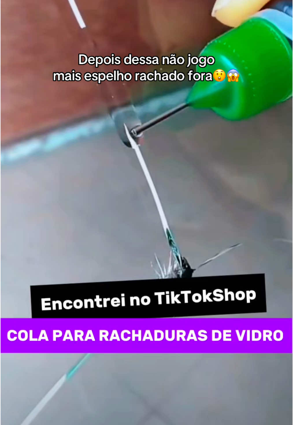 Kit reparador de vidro rachado ta ai com espelho, celular ou até mesmo óculo rachado? Essa nanoresina é uma nova evolução que resolve seus problemas, chega de jogar suas coisas fora, agora você pode reparar tudo por menos de 60 reais clicando no carrinho laranja aqui em baixo 👇🏽