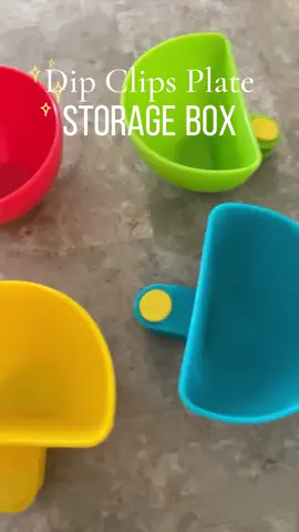 Have you ever used a sauce dish that can be clipped to the side of the bowl?#saucedish #storagebox #dipclipsplatestoragebox 