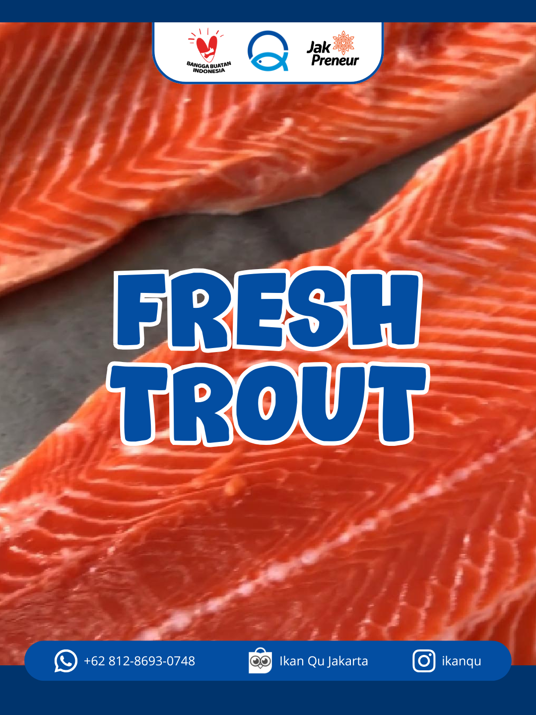 Segarnya keliatan, kualitasnya berasa 🌊🐟 Trout Salmon fresh ini cocok banget buat sashimi atau jadi menu spesial keluarga di rumah 💖 Dari visualnya aja udah bikin nagih 😍 📩 Pesan sekarang di Tokopedia 👉 Ikan Qu Jakarta ✨ ✅ Pengiriman ke seluruh Indonesia ✅ Packaging premium dan aman untuk menjaga kesegaran seafood Yuk Pesan sekarang! Untuk info dan pemesanan: ................................ LIKE, SAVE, SHARE Follow IG : @ikanqu WA : 0812.8693.0748 Tokopedia : Ikan Qu Jakarta Fishing Base: Tanjung Priok-Jakarta Utara ................................. #salmon #ikansalmon #kepalasalmon #headsalmon #trout #filletsalmon #sushi #sashimi #food #salmonfresh #salmonsegar #jualikansegar #jualikanmurah #seafoodmurah #seafoodsegar #seafoodjakarta #seafoodmurahsegar #jualseafoodsegar #jualseafoodjakarta #jualseafoodfresh #ikanqugroup #marketing #jakpreneur #jakarta #reels #fyp