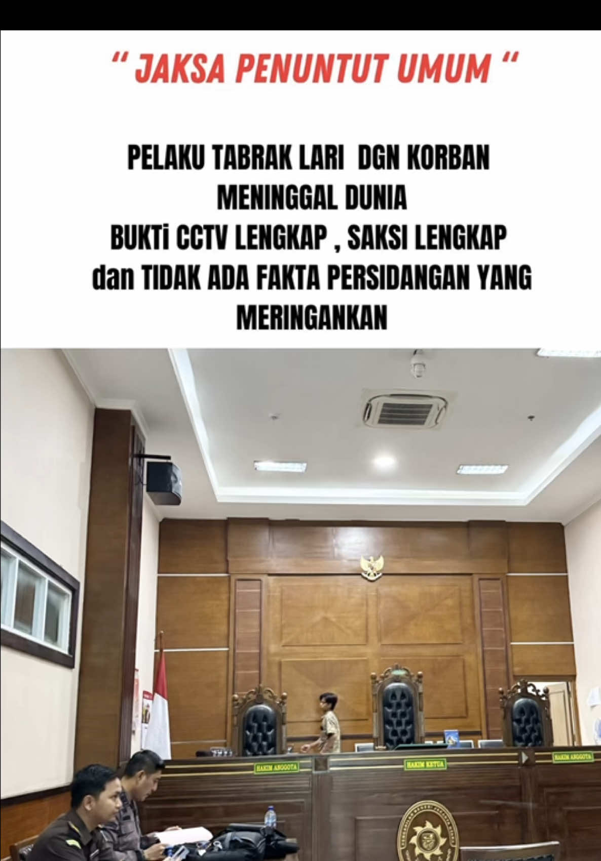 Jaksa Penuntut Umum  Nomor perkara  680/Pid.sus/2025/PN Jkt.Utr Atas dasar apa Kalian hanya menuntut 1 tahun 6 bulan ?  Apakah NYAWA orang tua ini sungguh tidak berharga di mata kalian? Apakah kalian tidak punya orang tua?  Semua bukti tidak ada yang meringankan ,  Orang tua kami Di tabrak ,  di tinggalkan seperti BINATANG di jalanan ,  masih kalian BELA??  ADA APA SEBENARNYA ??  https://sipp.pn-jakartautara.go.id/index.php/detil_perkara ( ketik IVON pada kolom pencarian)  #beritaviral#kasusviral 