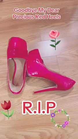 #red #heels #stilettos #goodbye #shoes 