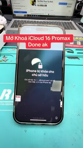 Mở Khoá iCloud 16 Promax Done ak
