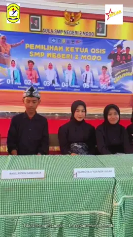 ✨PILKETOS SMPN 2 MODO PERIODE 2025-2026✨  Proses pemilihan Ketua & Wakil Ketua OSIS tidak hanya sekadar memilih pemimpin, tetapi juga merupakan kesempatan bagi seluruh siswa dan warga sekolah untuk berpartisipasi aktif dalam menentukan bagaimana kegiatan dan program OSIS akan dijalankan.  #lamongan #smp #fyppppppppppppppppppppppp #xybca 