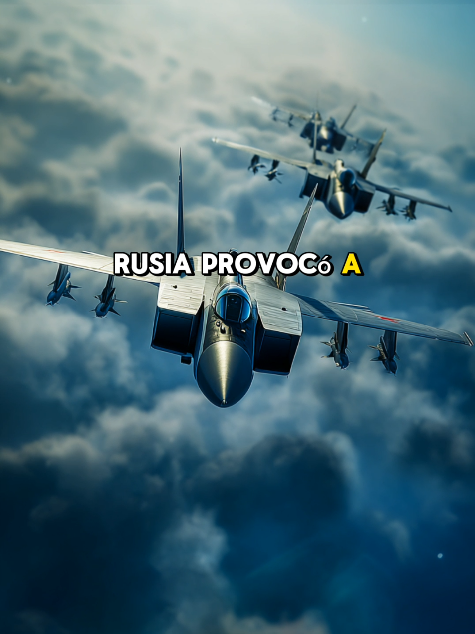 el país Ruso desplego sus 3 aviones de caza rusos más poderosos hacia el cielo de Estonia hacia provocan ala OTAN #Otan #Guerra #Rusia #News #estonia 
