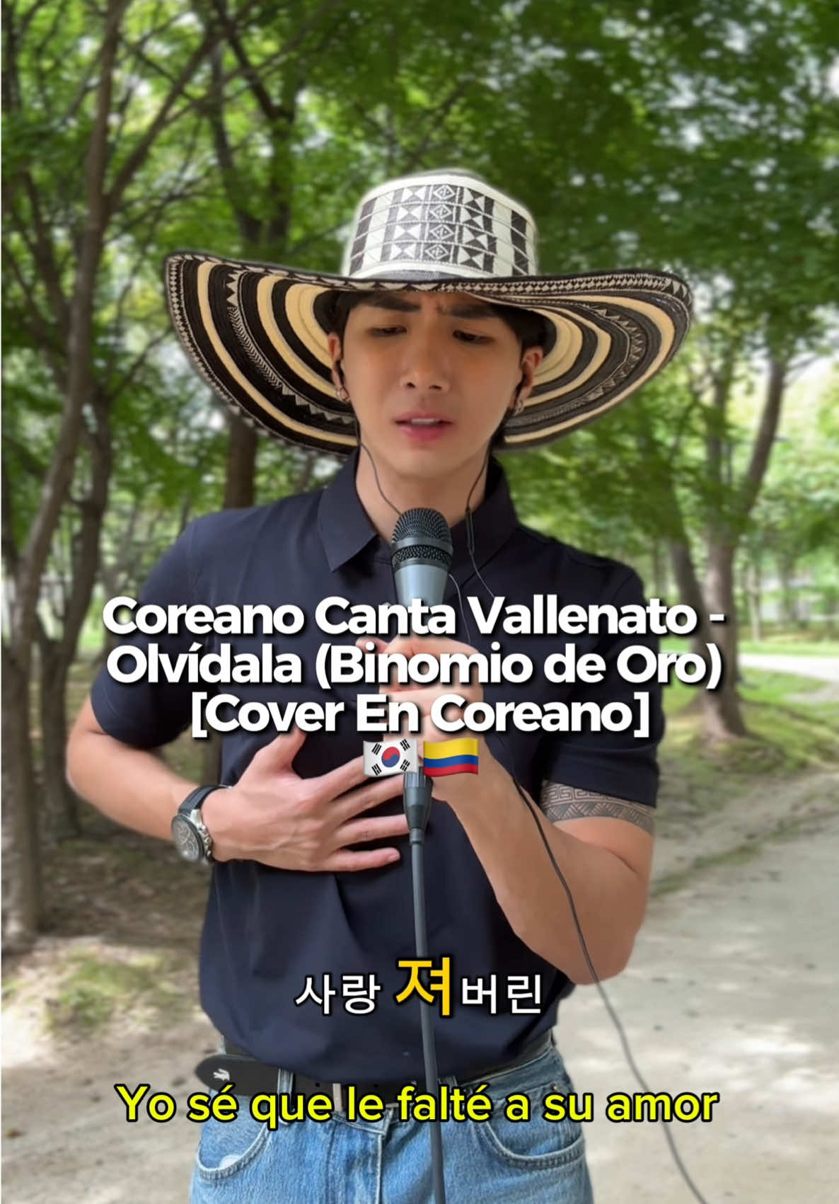 Olvídala ❤️‍🩹 #vallenato #olvidala #binomiodeoro #coreano #junlee 