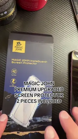 MAGIC JOHN PREMIUM UPGRADED SCREEN PROTECTOR 2 PIECES INCLUDED #MAGICJOHN #screenprotector #phoneprotection #phoneprotector #phoneglass @MAGICJOHN.OFFICIAL 