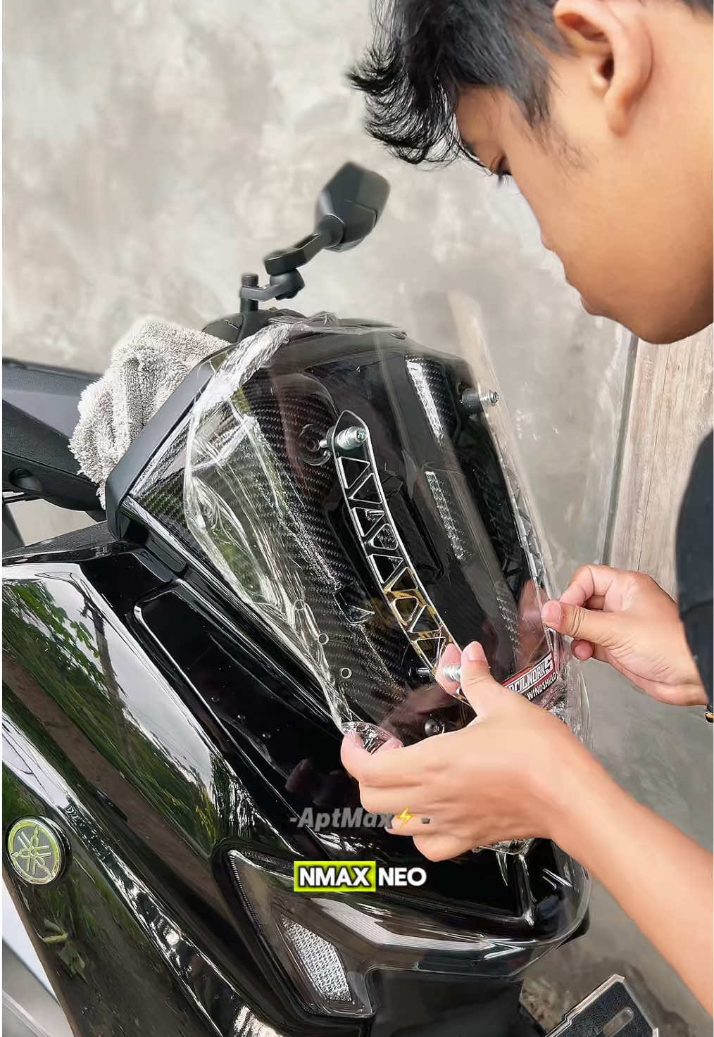 Visor Ceper +Baut NMAX NEO NEOS TURBO TURBO TECHMAX #visor#visornmax#nmaxneo#nmaxneos#nmaxturbo 
