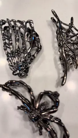 Spooky hair clips! 👻🎃🕷️☠️ #halloween #spooky #hair #clips #tiktokshopcreatorpicks 