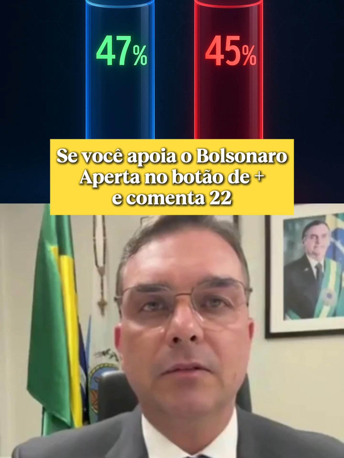 Comente 22 se você apoia meu pai, vamos erguer o brasil novamente! #bolsonaro #presidente #bolsonaropresidente #bolsonaro22