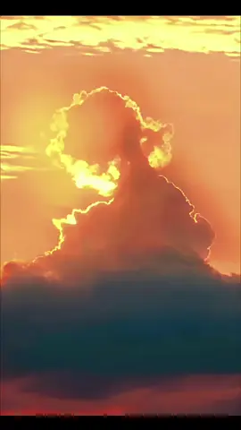 sebuah awan di langit berbentuk seperti wanita dan peliharaanya sehingga saya berhalusinasi untuk menggambarnya. slide terakhir 🤣 #langit #imajinasi #fotogeser #fyp #khayalan 
