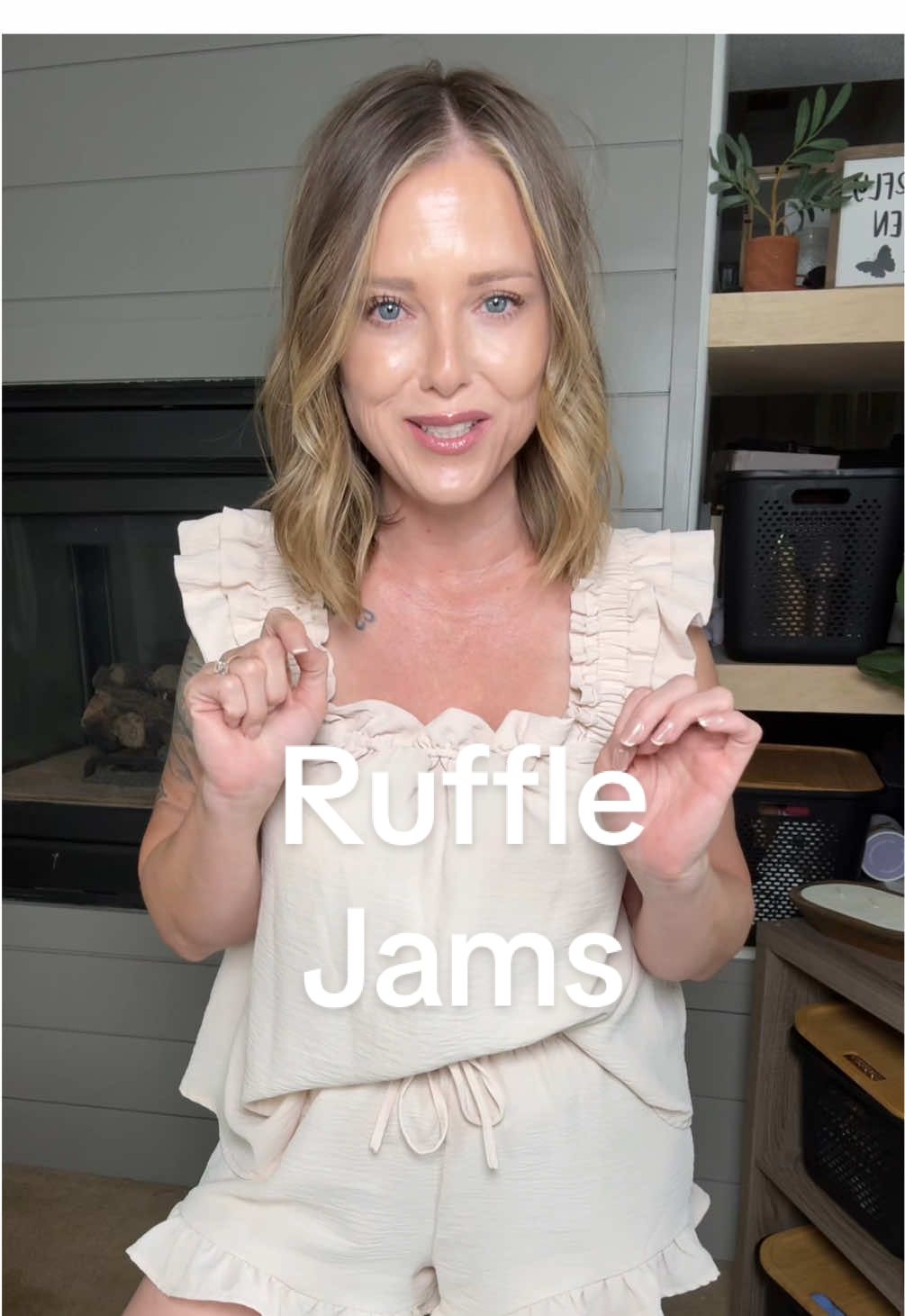 Replying to @✨🌸 Glow_Up_Queen 🌸✨ These Ruffle Pajamas are so cute & they’re also perfect for hot sleepers, bridal shower gift and bachelorette weekends! A few colors restocked, so you better run! @Marvellous Fashion Inc #rufflepajamas #pajamaset #bachelorettepajamas #grandmillenial #cottagecore 
