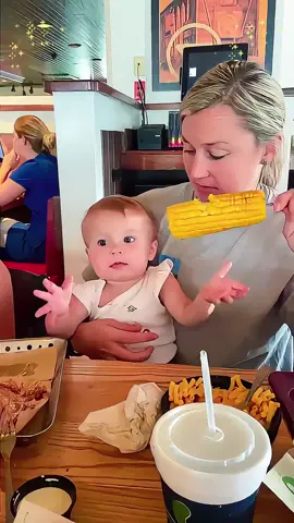 Funny reactions of babies while eating!#babiesoftiktok #baby #eating #usa #happy 